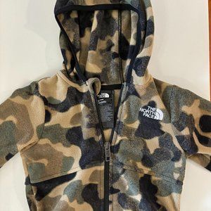The North Face baby camo fleece